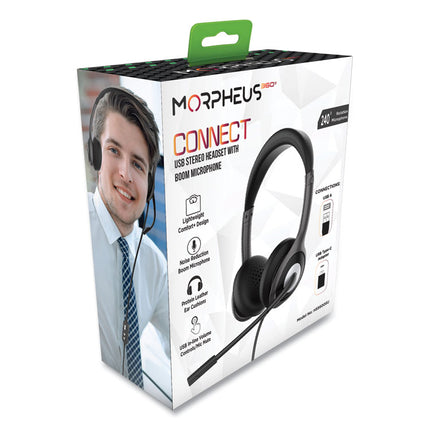 HS5600SU Connect USB Stereo Headset with Boom Microphone
