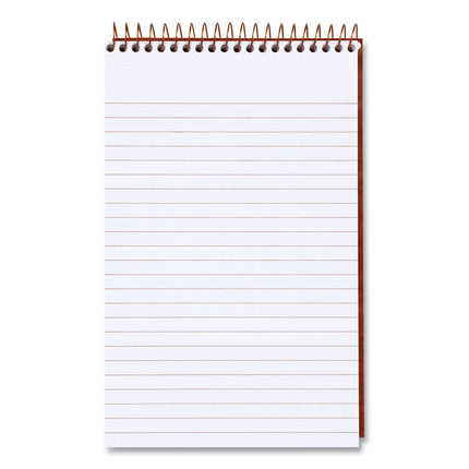 Gold Fibre Retro Wirebound Writing Pads, Medium/College Rule, Red Cover, 80 White 5 x 8 Sheets