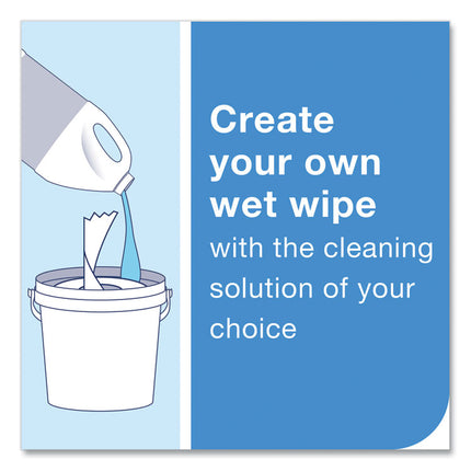 Chem-Ready Wiping System Bucket, 7.13 x 7.13 x 7, White, 5/Carton