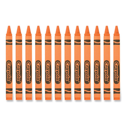 Bulk Crayons, Orange, 12/box