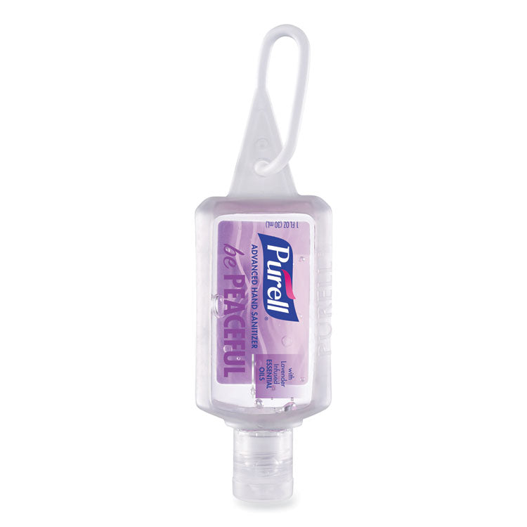 Advanced Hand Sanitizer Gel Infused with Essential Oils, 1 oz Flip Cap Bottle with Display Bowl, Assorted Scents, 25/Carton