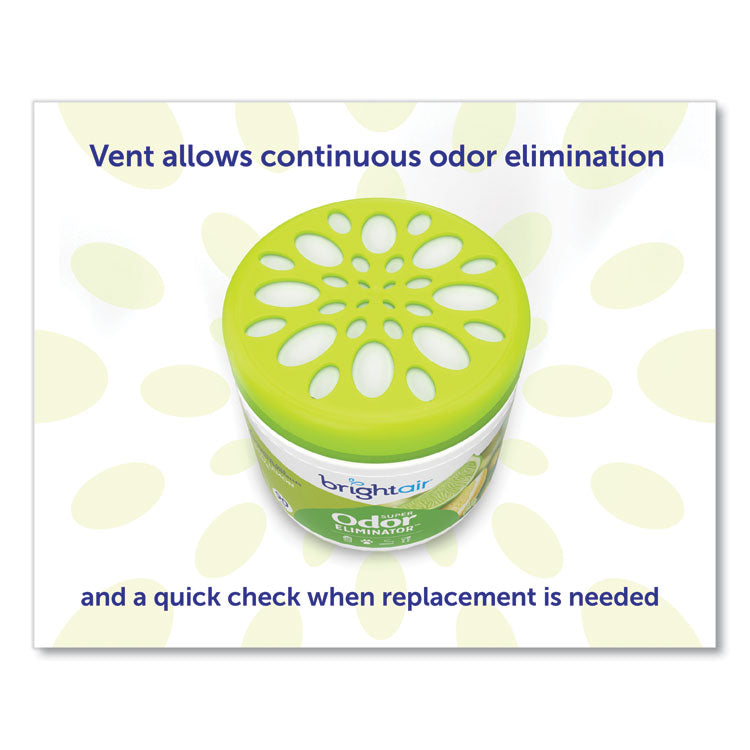 Super Odor Eliminator, Zesty Lemon And Lime, 14 Oz Jar, 6/carton