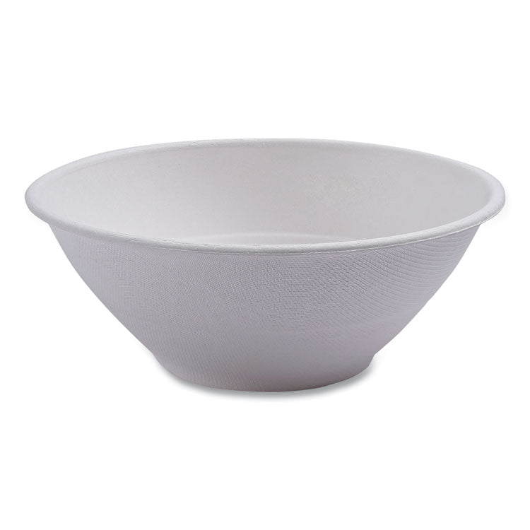 Vanguard Renewable and Compostable Sugarcane Bowls, 32 oz, White, 400/Carton