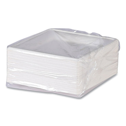 Vanguard Renewable and Compostable Sugarcane Plates, 6 x 6, White, 500/Carton
