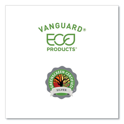 Vanguard Renewable and Compostable Sugarcane Plates, 6 x 6, White, 500/Carton