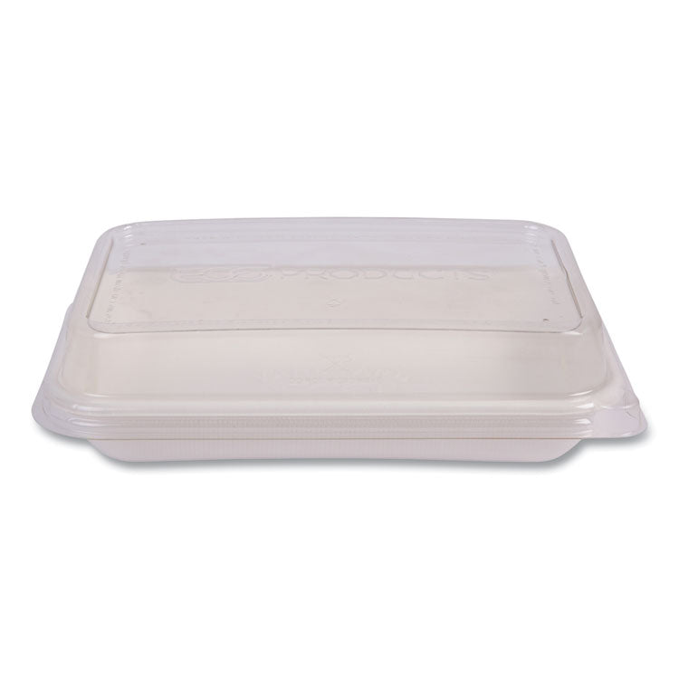 Vanguard Worldview Renewable and Compostable Sugarcane Take-Out Containers, 24 oz, 8 x 6 x 1, White, 400/Carton