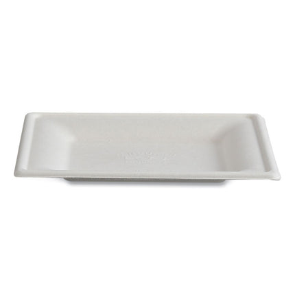 Vanguard Renewable and Compostable Sugarcane Plates, 6 x 6, White, 500/Carton