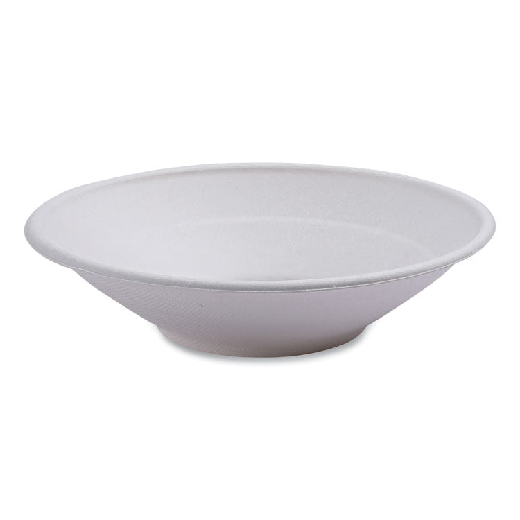 Vanguard Renewable and Compostable Sugarcane Bowls, 24 oz, White, 400/Carton