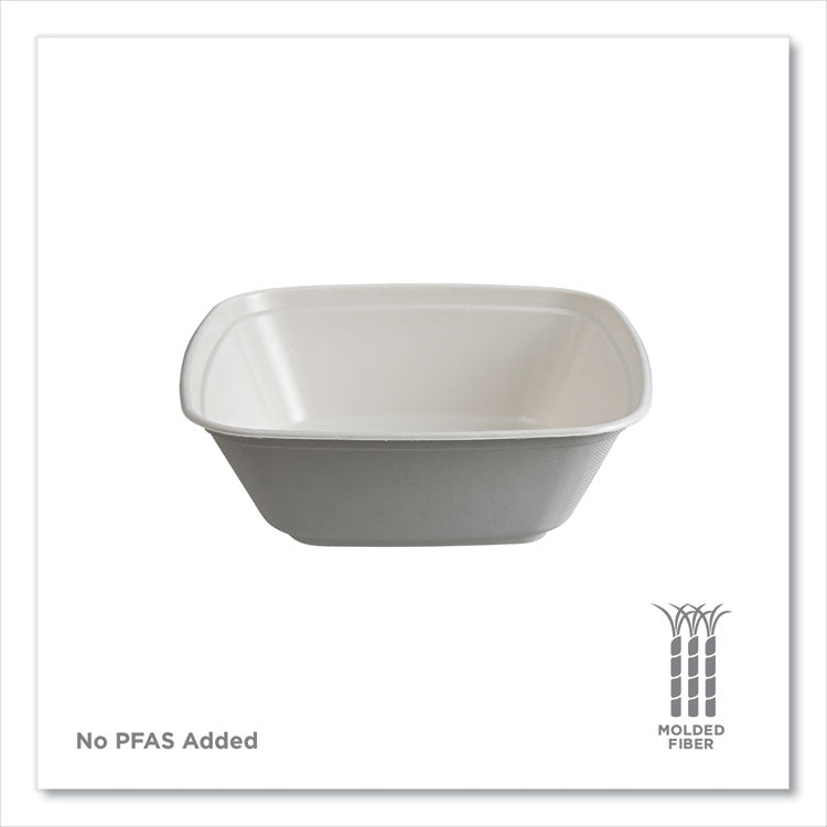 Regalia Sugarcane Servingware, Bowl, 160 oz, White, 100/Carton