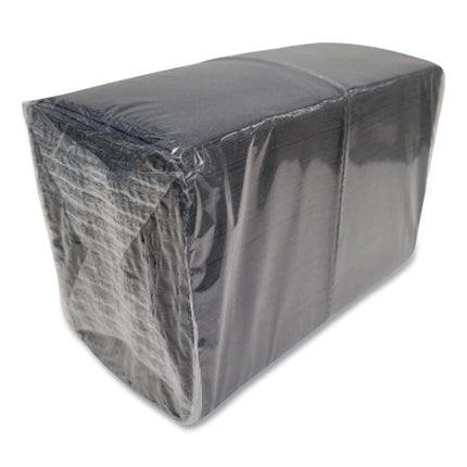 Morsoft Beverage Napkins, 2-Ply, 9 x 9.5, Black, 1,000/Carton