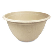 Fiber Bowls, 12 oz, 4.5" Diameter x 2.5" h, Natural, Paper, 500/Carton