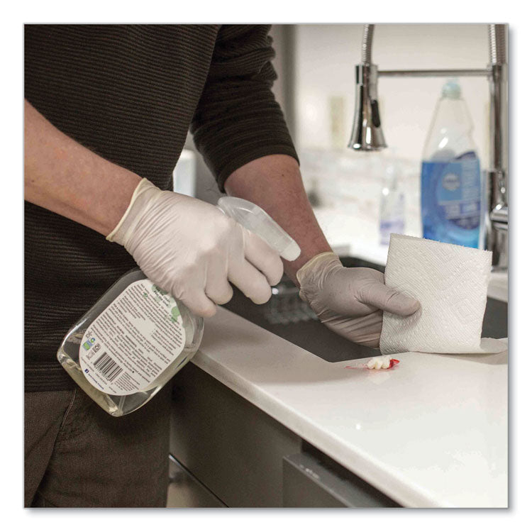 Latex Disposable Gloves, Powder-Free, 4 mil, Medium, Ivory, 100 Gloves/Box, 10 Boxes/Carton