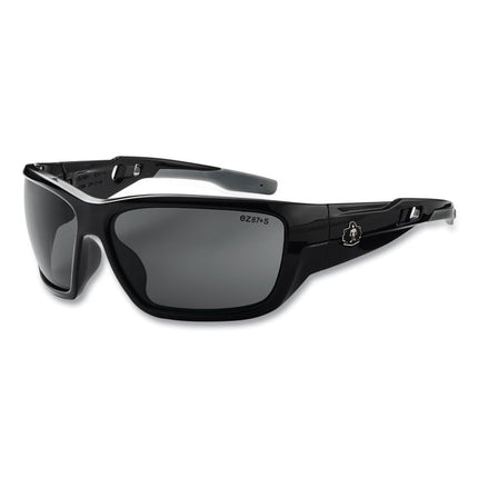 Skullerz BALDR Safety Glasses, Black Nylon Impact Frame, Anti-Fog Smoke Polycarbonate Lens