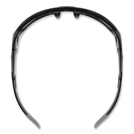 Skullerz BALDR Safety Glasses, Black Nylon Impact Frame, Anti-Fog Smoke Polycarbonate Lens