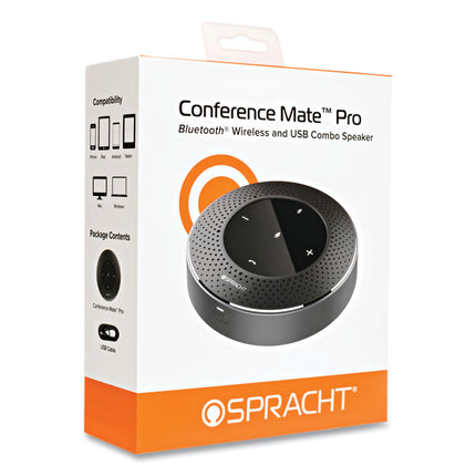 Conference Mate Pro Bluetooth and USB Wireless Speaker, Black