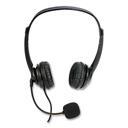 ZuM3500 Binaural Over The Head USB Headset, Black