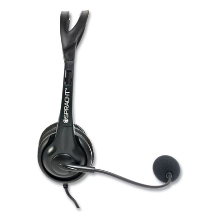ZuM3500 Binaural Over The Head USB Headset, Black