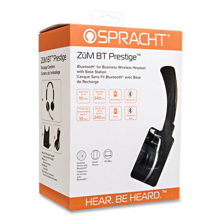 ZuM BT Prestige Binaural Over The Head Headset, Black