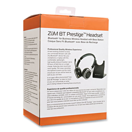 ZuM BT Prestige Binaural Over The Head Headset, Black