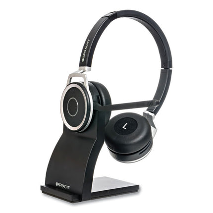 ZuM BT Prestige Combo Binaural Over The Head Headset with USB Dongle, Black
