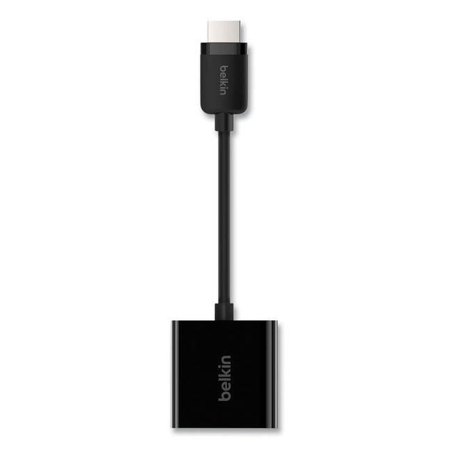 Hdmi To Vga Adapter With Micro-Usb Power, 9.8", Black