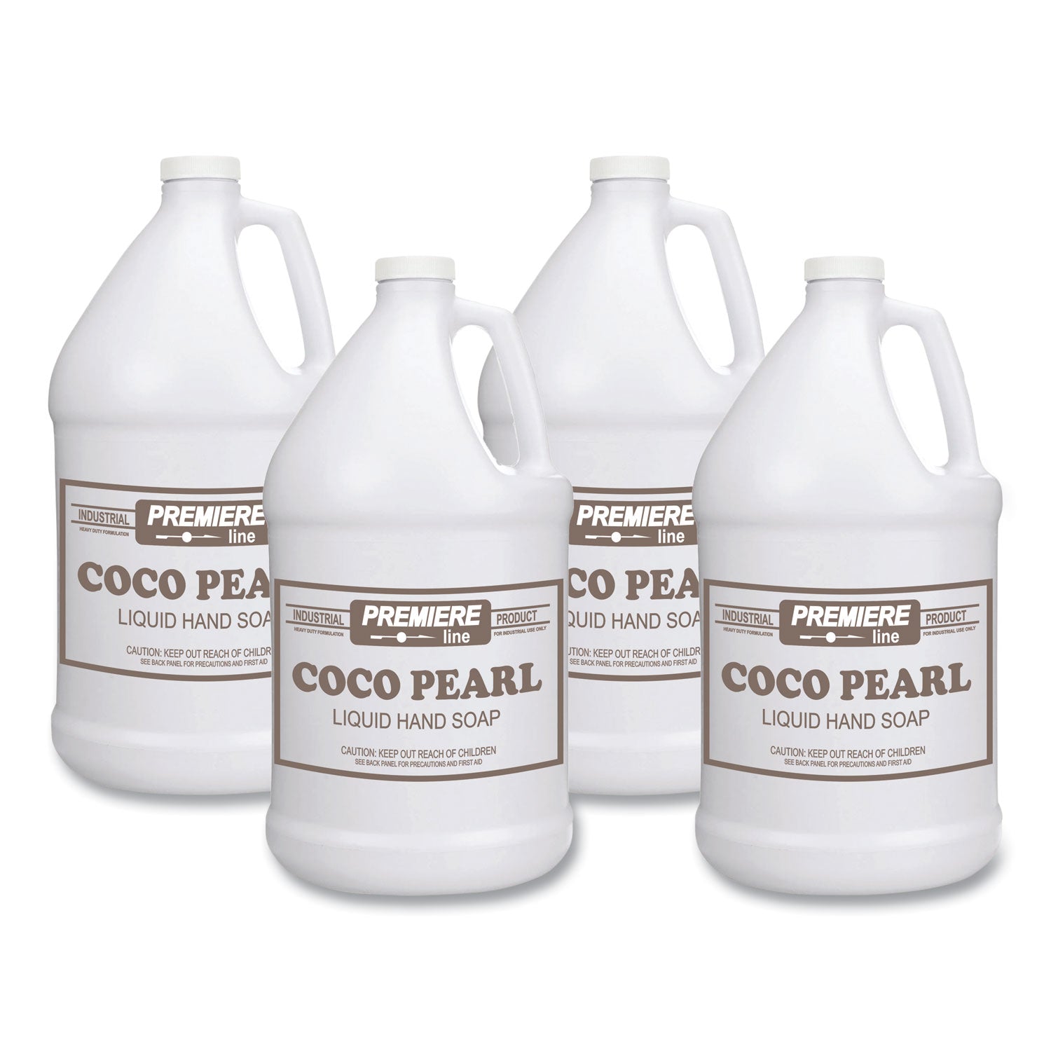 Coco Pearl Liquid Hand Soap, Coconut Scent, 128 oz, 4/Carton