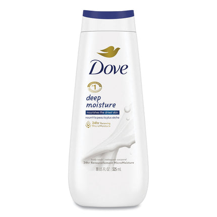 Dove Body Wash Deep Moisture, 11 oz, 6/Carton