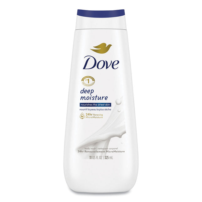 Dove Body Wash Deep Moisture, 11 oz, 6/Carton