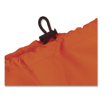 GloWear 8008 Class E Hi-Vis Leg Gaiters, Polyester with Polyurethane Coating, One Size Fits Most, Orange