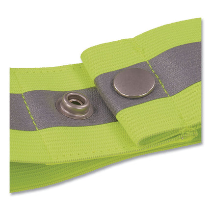 GloWear 8001 Hi-Vis Arm and Leg Band with Snap Closure, Large/X-Large, Lime