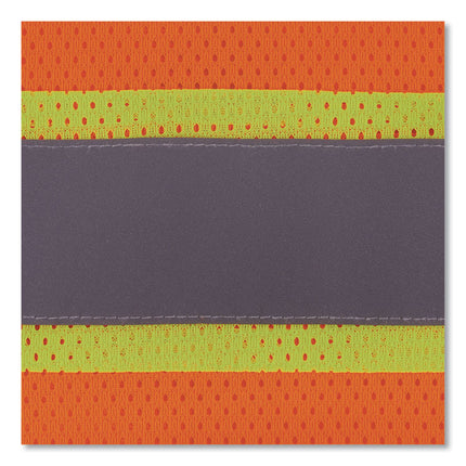 GloWear 8009 Class E Two-Tone Mesh Leg Gaiters, One Size Fits Most, Orange