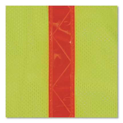 GloWear 8040HL Non-Certified Hi-Gloss Vest, Polyester, One Size Fits Most, Lime