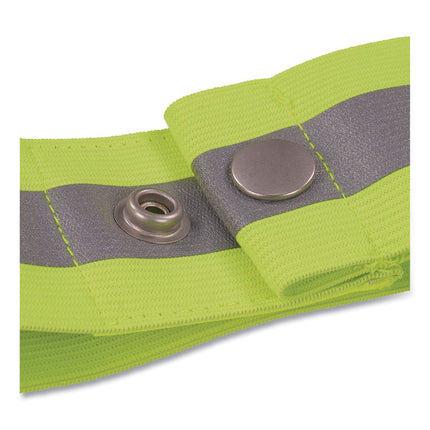 GloWear 8001 Hi-Vis Arm and Leg Band with Sanp Closure, Small/Medium, Lime