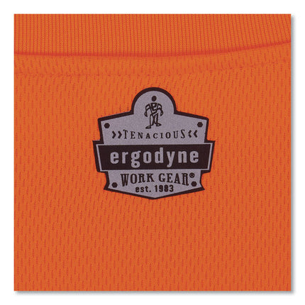 GloWear 8091 Non-Certified Hi-Vis Long Sleeve Shirt, Medium, Orange