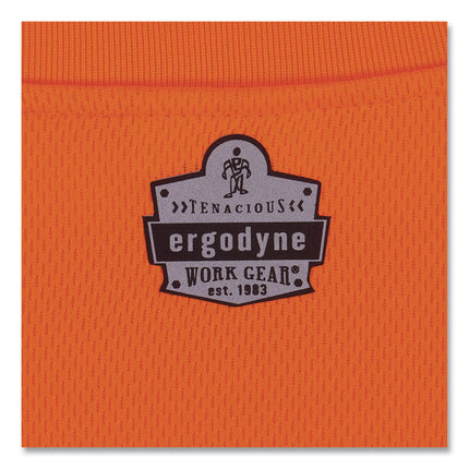 GloWear 8091 Non-Certified Hi-Vis Long Sleeve Shirt, Small, Orange
