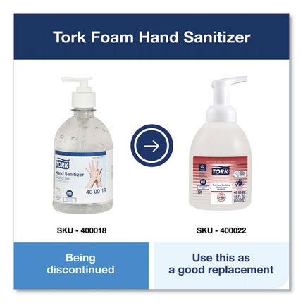 Alcohol Foam Hand Sanitizer, 18 oz Pump Bottle, Unscented, 6/Carton
