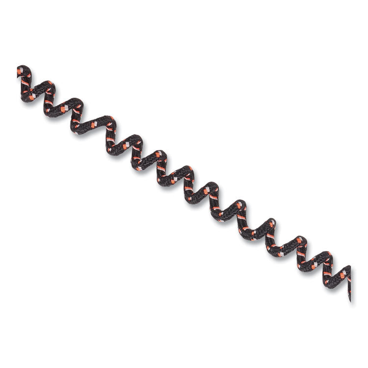 Skullerz 3280 Elastic Coil Eyewear Lanyard, PVC O-Ring Slip Fastener, 10" Long, Black