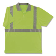 GloWear 8295 Class 2 Hi-Vis Polo Shirt, Medium, Lime