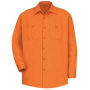 Red Kap® Men's Long Sleeve Wrinkle-Resistant Cotton Work Shirt / SC30OR