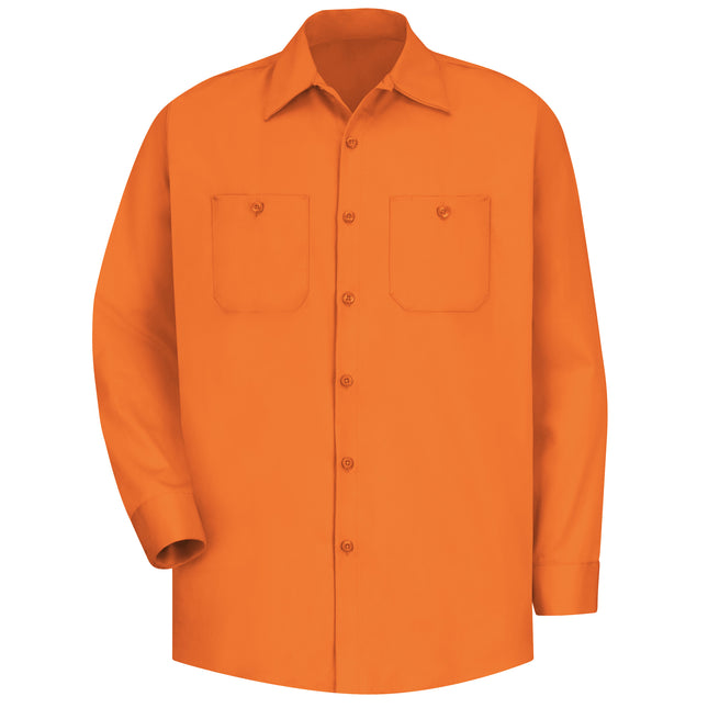 Red Kap® Men's Long Sleeve Wrinkle-Resistant Cotton Work Shirt / SC30OR