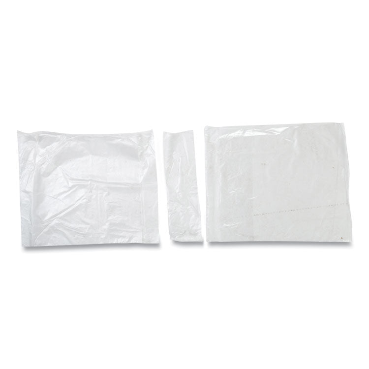 Saddle Bags, Fold-Top Closure, 0.59 mil, 7.99" x 6.49", Clear, 2,000/Carton