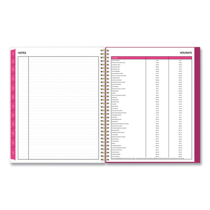 Mahalo Academic Year Create-Your-Own Cover Weekly/Monthly Planner, Floral Artwork, 11 x 8.5, 12-Month (July-June): 2024-2025