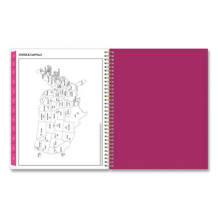 Mahalo Academic Year Create-Your-Own Cover Weekly/Monthly Planner, Floral Artwork, 11 x 8.5, 12-Month (July-June): 2024-2025