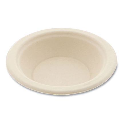 Bagasse PFAS-Free Dinnerware, Round Bowl, Sugarcane, 12 oz, Tan, 1,000/Carton