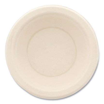 Bagasse PFAS-Free Dinnerware, Round Bowl, Sugarcane, 12 oz, Tan, 1,000/Carton