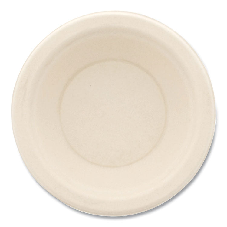 Bagasse PFAS-Free Dinnerware, Round Bowl, Sugarcane, 12 oz, Tan, 1,000/Carton