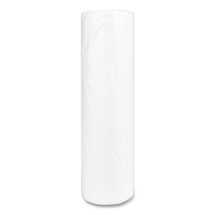High-Density Commercial Can Liners, 56 gal, 14 mic, 43" x 48", Natural, Interleaved Roll, 25 Bags/Roll, 8 Rolls/Carton