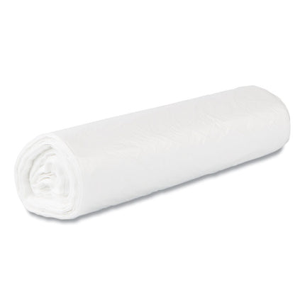 High-Density Commercial Can Liner Value Pack, 45 gal, 14 mic, 40" x 46", Natural, Interleaved Roll, 25 Bags/Roll, 10 Rolls/CT
