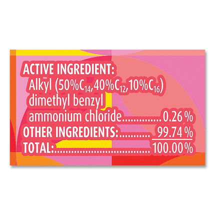 Disinfecting Wipes, 1-Ply, 7 x 7.25, Mango and Hibiscus, White, 80 Wipes/Canister, 6 Canisters/Carton