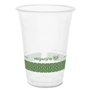 96-Series Cold Cup, 16 oz, Plastic, Clear/Green, 1,000/Carton